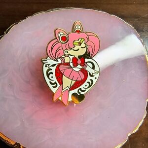 Women’s Jewelry Cute Pink and Red colorful Enamel Pin Sailor Moon Chibi